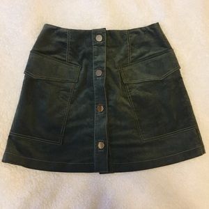 Olive green skirt